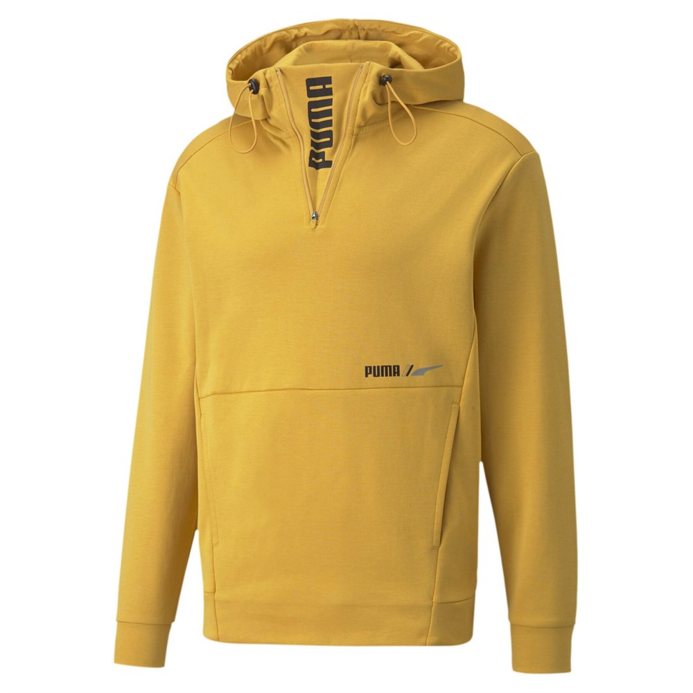 Puma RAD CAL Half Zip DK Erkek Sarı Sweatshirt - 58938937