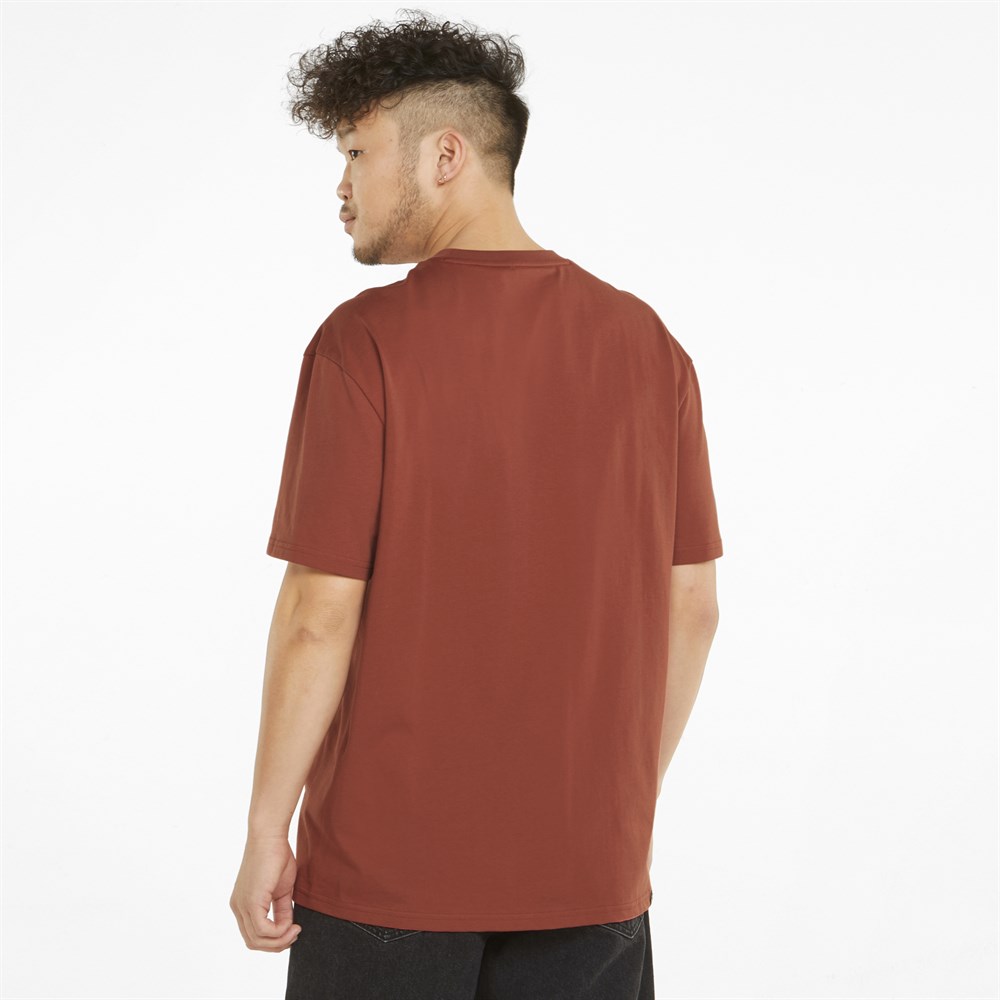Puma Rad/Cal Tee Erkek Kırmızı Günlük T-shirt - 847432-23