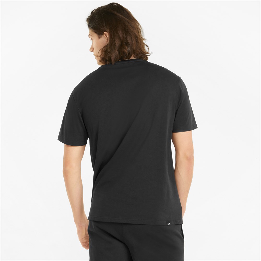 Puma Rad/Cal Tee Erkek Siyah Günlük T-shirt - 847432-01