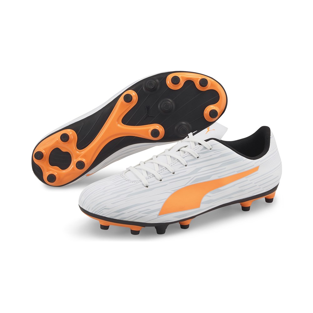Puma Rapido III Fg/Ag Erkek Beyaz Çim Saha Spor Ayakkabı - 106572-04