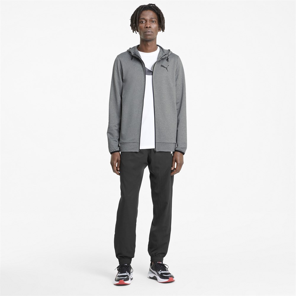 Puma RTG FZ Hoodie Erkek Gri Sweatshirt - 58583203