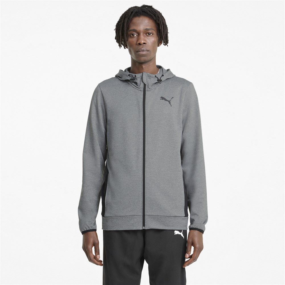 Puma RTG FZ Hoodie Erkek Gri Sweatshirt - 58583203