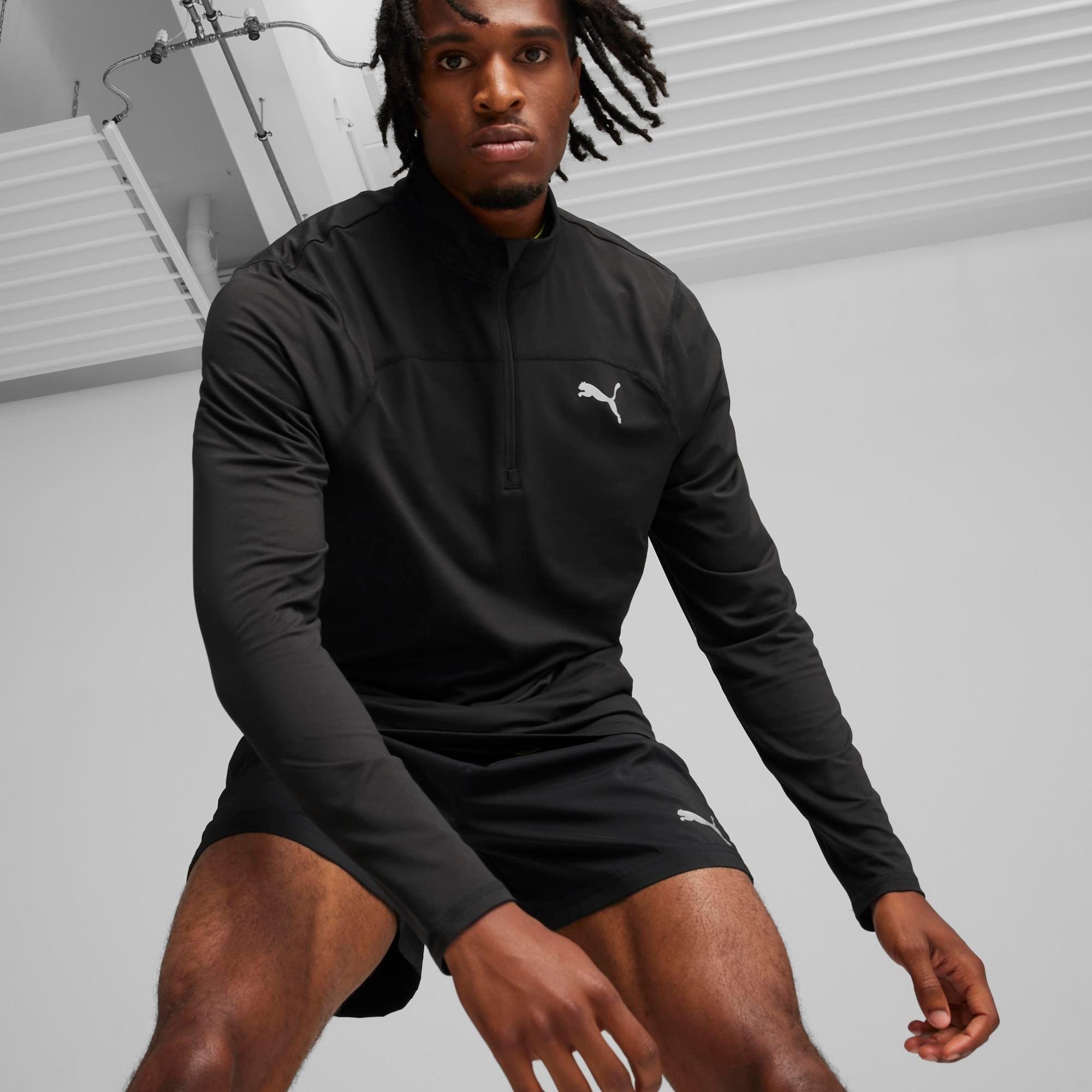 Puma Run Cloudspun 1/4 Zip Erkek Sweatshirt