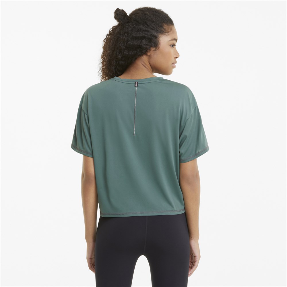 Puma Run Cool Tank Kadın Mavi Üst & T-shirt - 52019445
