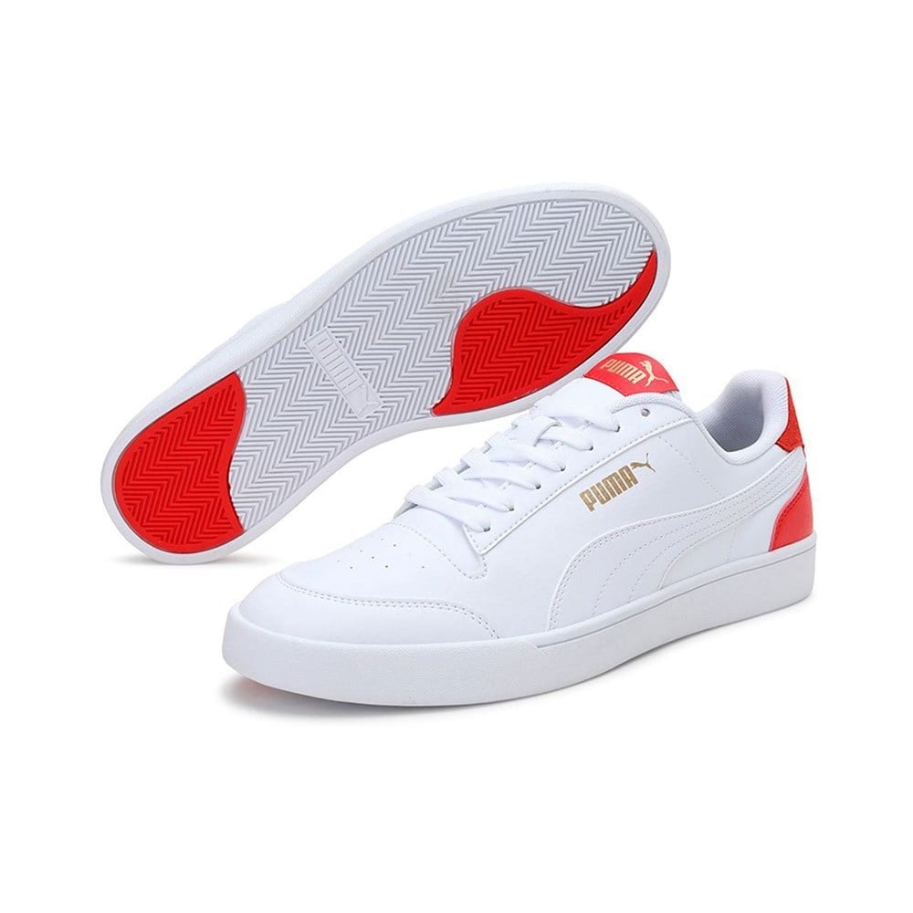 Puma Shuffle Puma White-Puma White-Poppy
