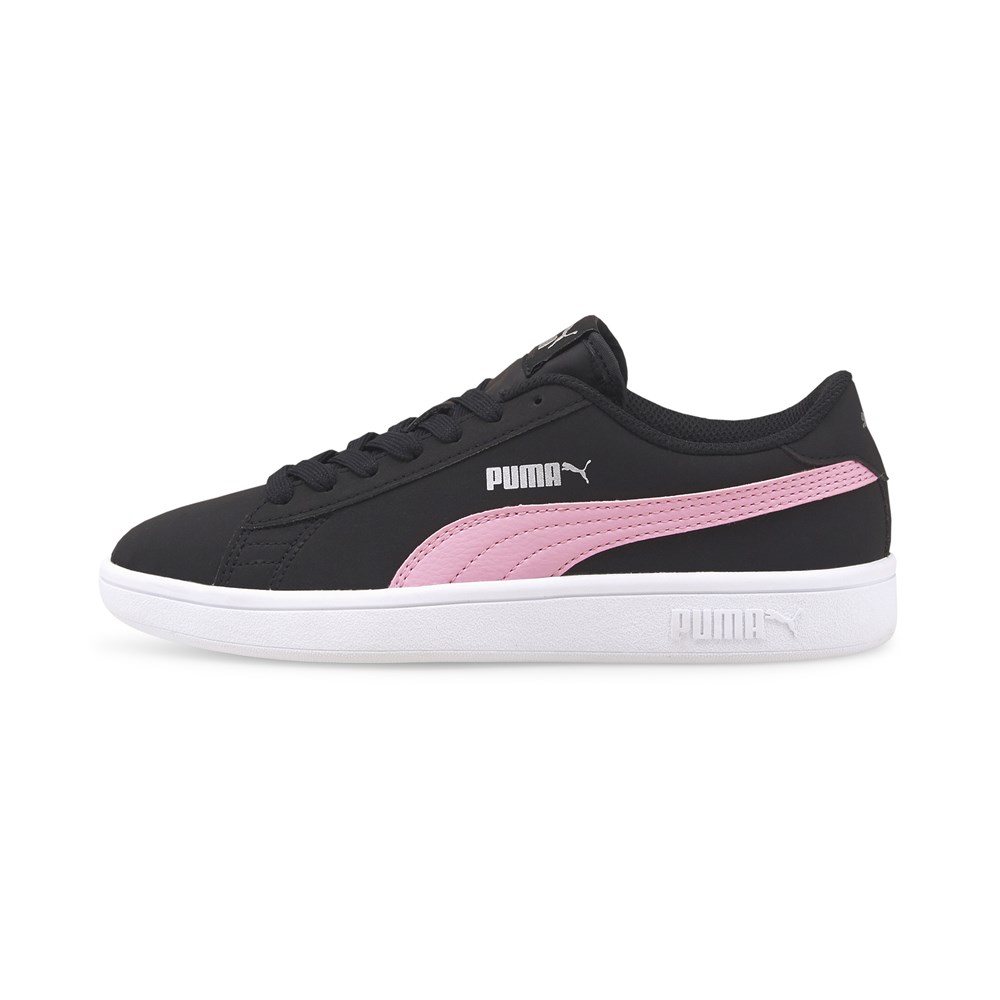 Puma Smash V2 Buck Jr Çocuk Siyah Günlük Spor Ayakkabı - 365182-40
