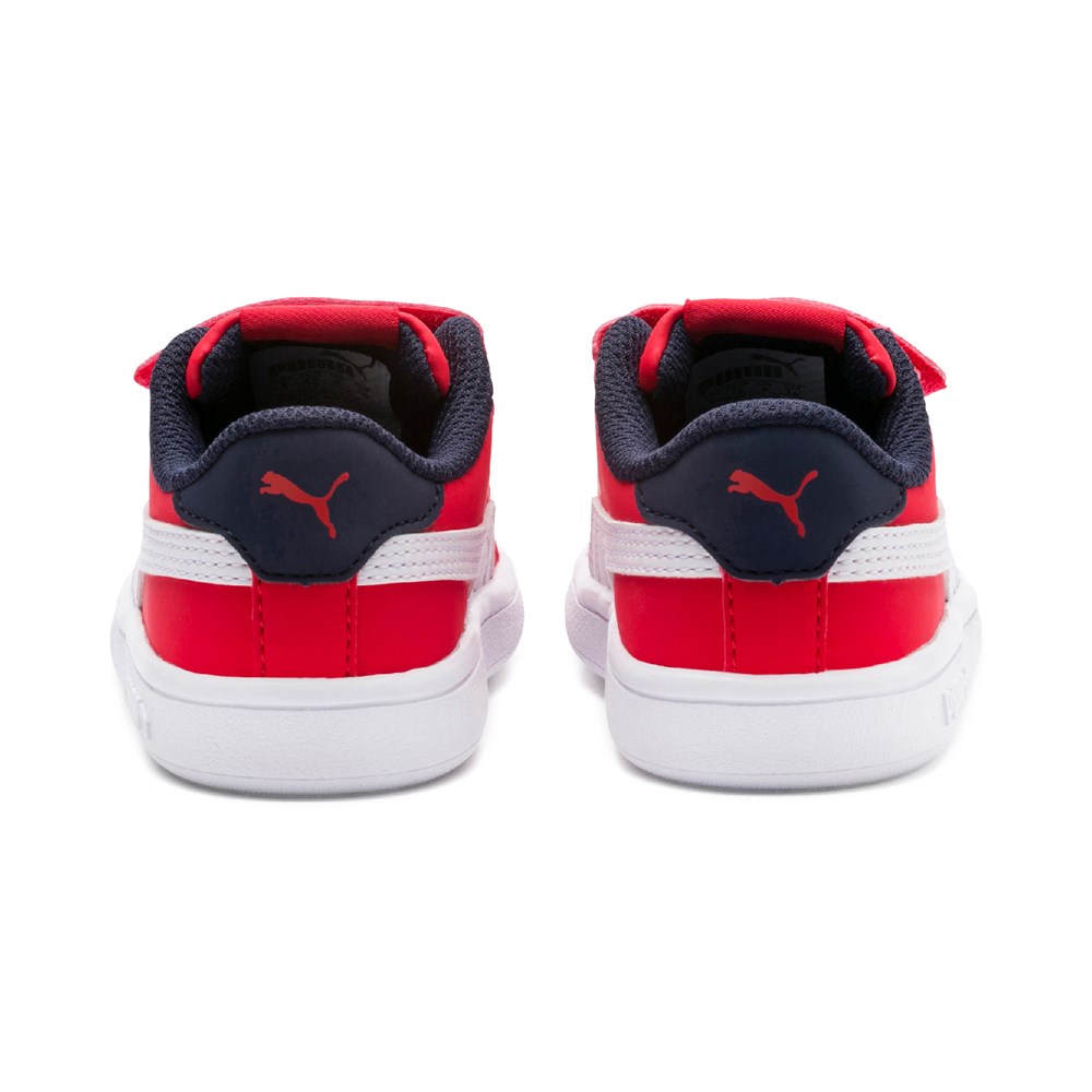 Puma Smash V2 Buck V Inf Çocuk Kırmızı Günlük Spor Ayakkabı - 365184-07