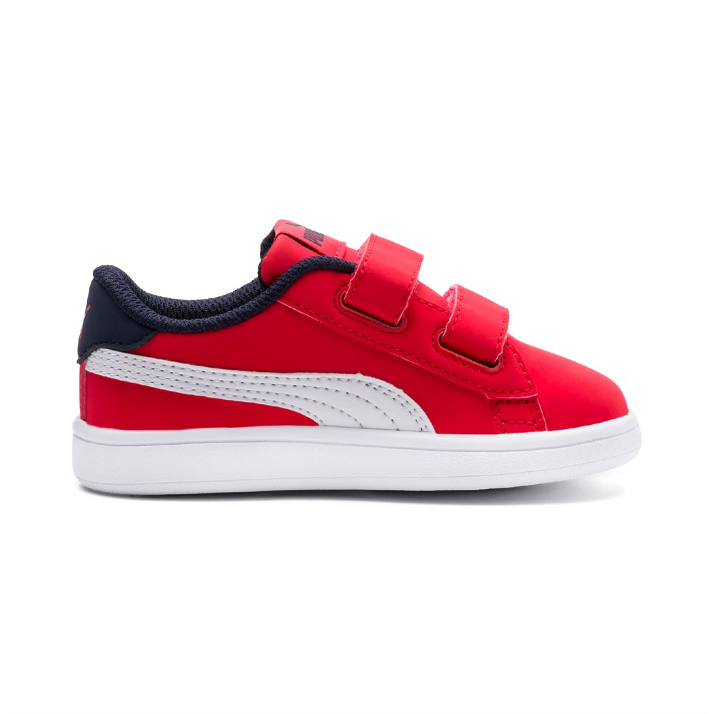 Puma Smash V2 Buck V Inf Çocuk Kırmızı Günlük Spor Ayakkabı - 365184-07