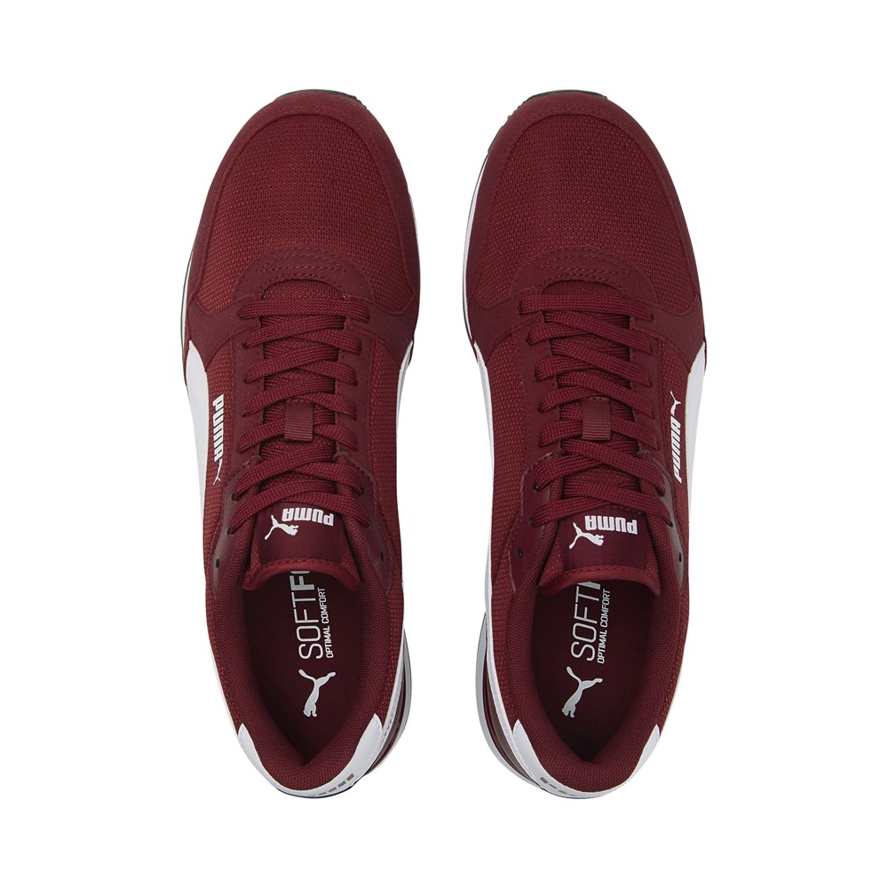 Puma St Runner V3 Mesh Erkek Bordo Günlük Spor Ayakkabı - 384640-04