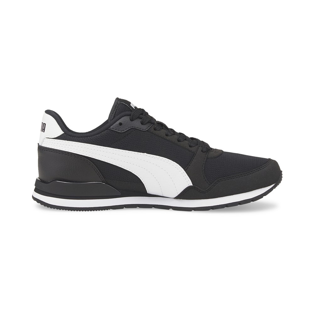 Puma St Runner V3 Mesh Jr Çocuk Siyah Günlük Spor Ayakkabı - 385510-01