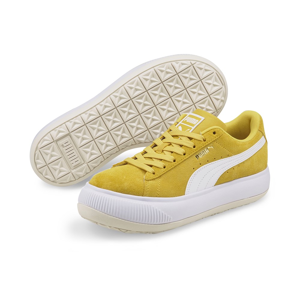 Puma Suede Mayu Kadın Sarı Günlük Spor Ayakkabı - 380686-11
