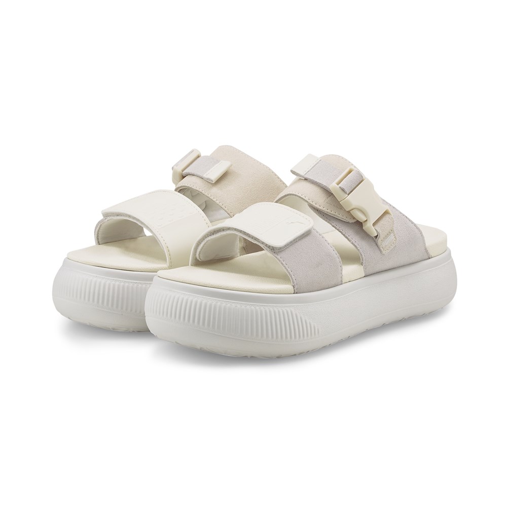 Puma Suede Mayu Sandal Wns Kadın Beyaz Günlük Sandalet - 383380-02