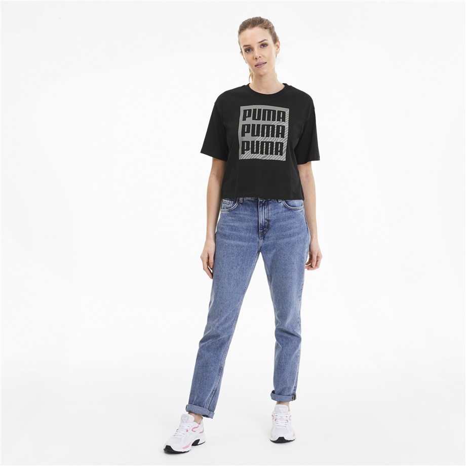 Puma Summer Prınt Graphic Tee Wmns  Kadın Sweatshirts - 58416901