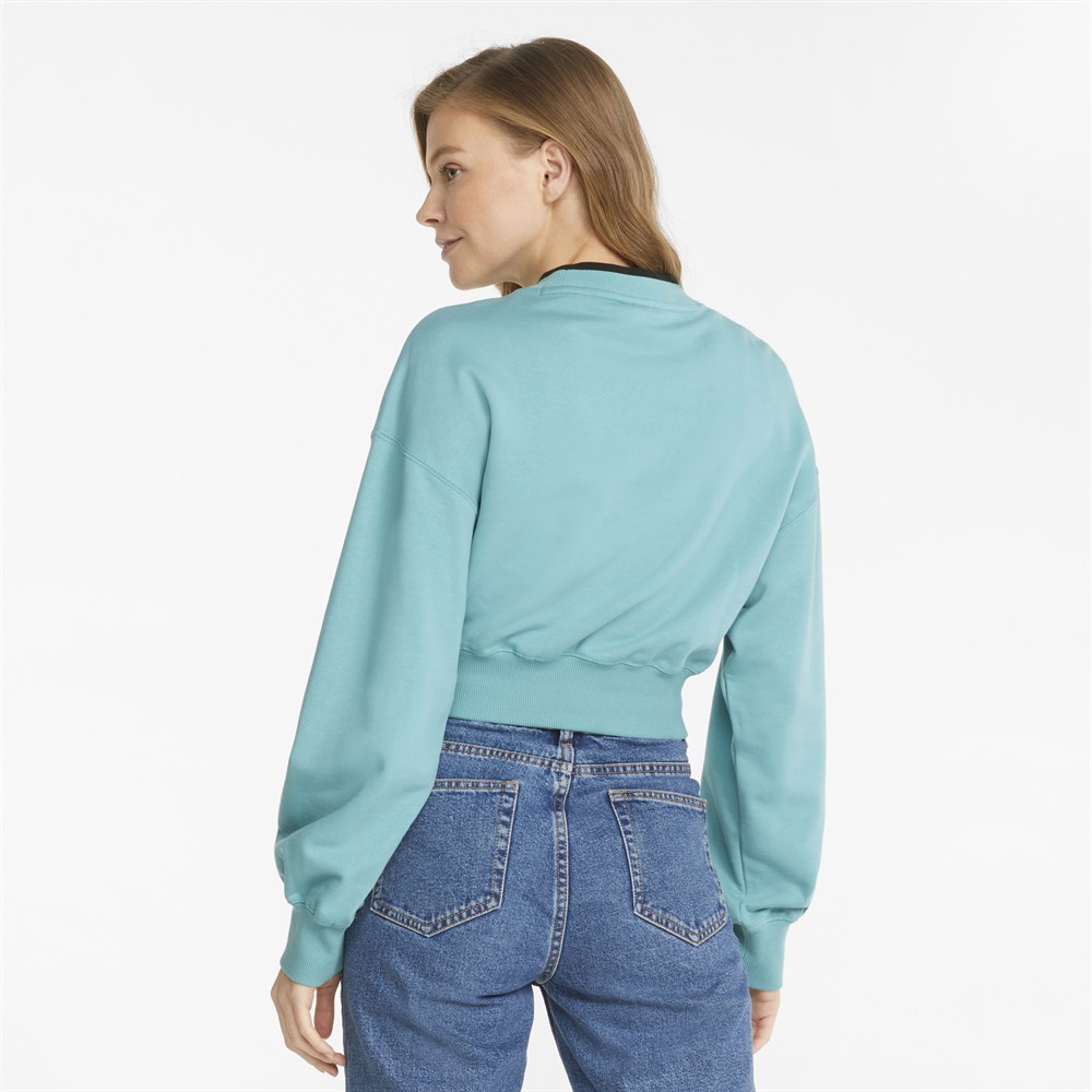 Puma Swxp Crew Tr Kadın Mavi Günlük Sweatshirt - 533562-61