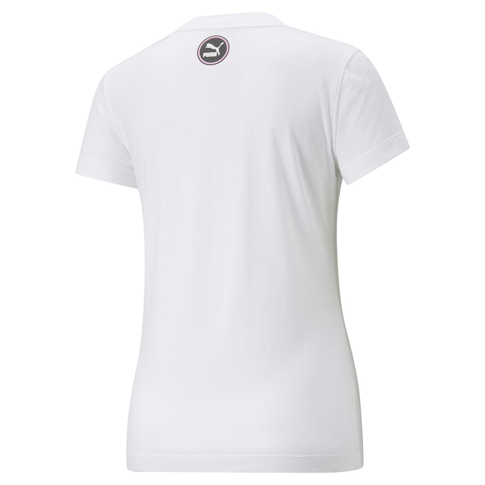 Puma Swxp Graphic Tee Kadın Beyaz Günlük T-shirt - 533559-02
