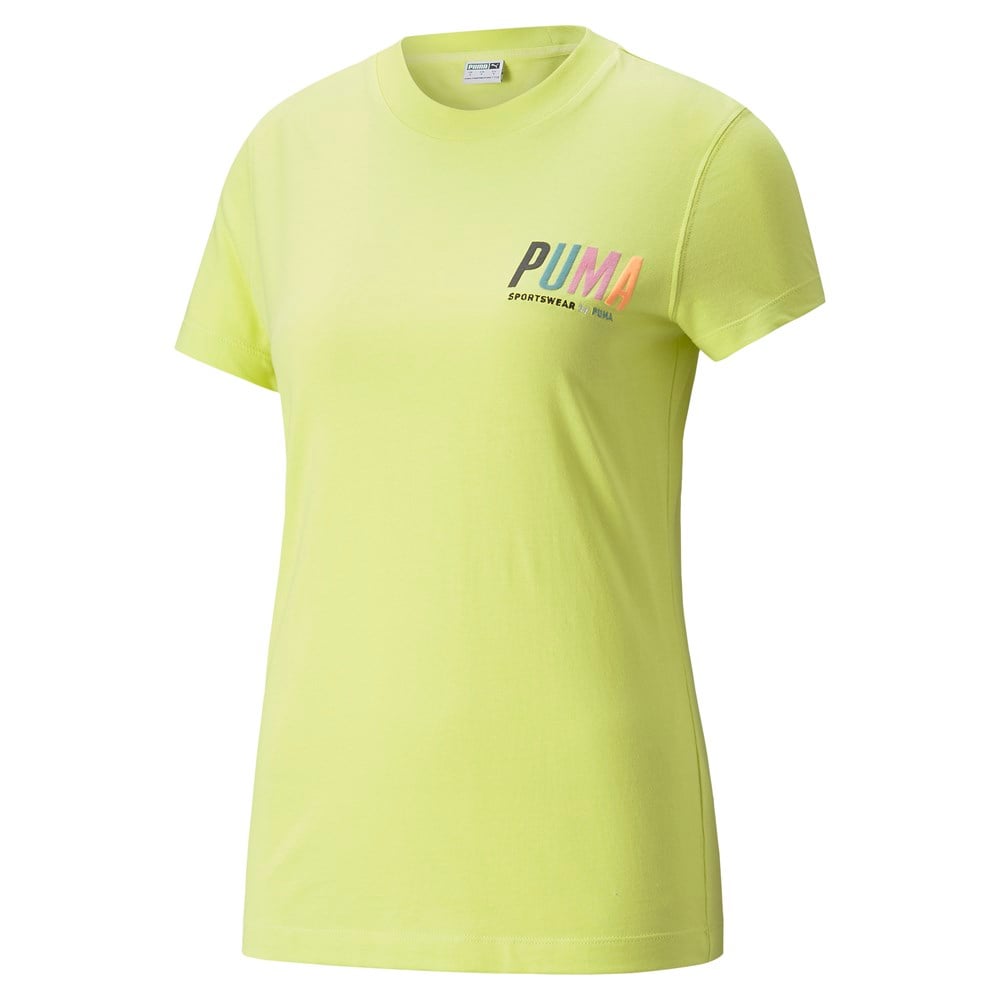 Puma Swxp Graphic Tee Kadın Sarı Günlük T-shirt - 533559-29