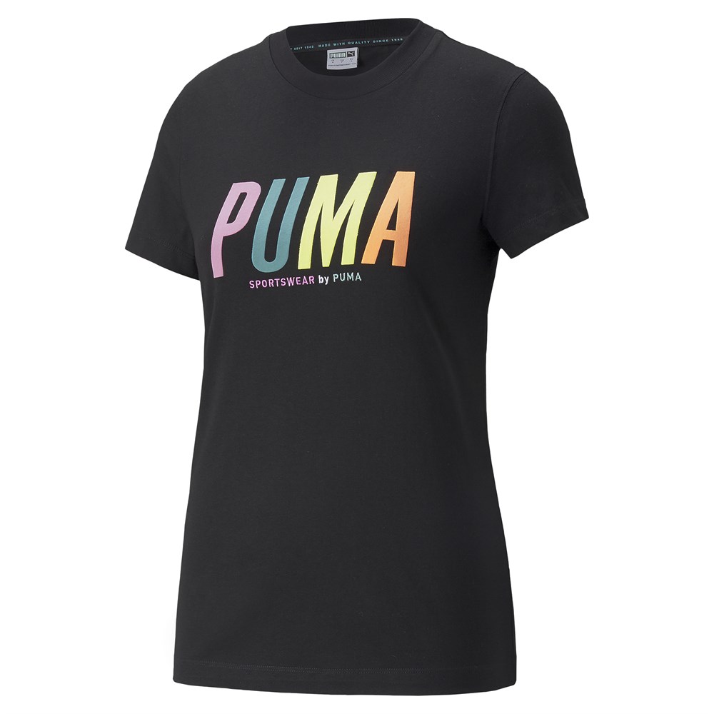Puma Swxp Graphic Tee Kadın Siyah Günlük T-shirt - 533559-01