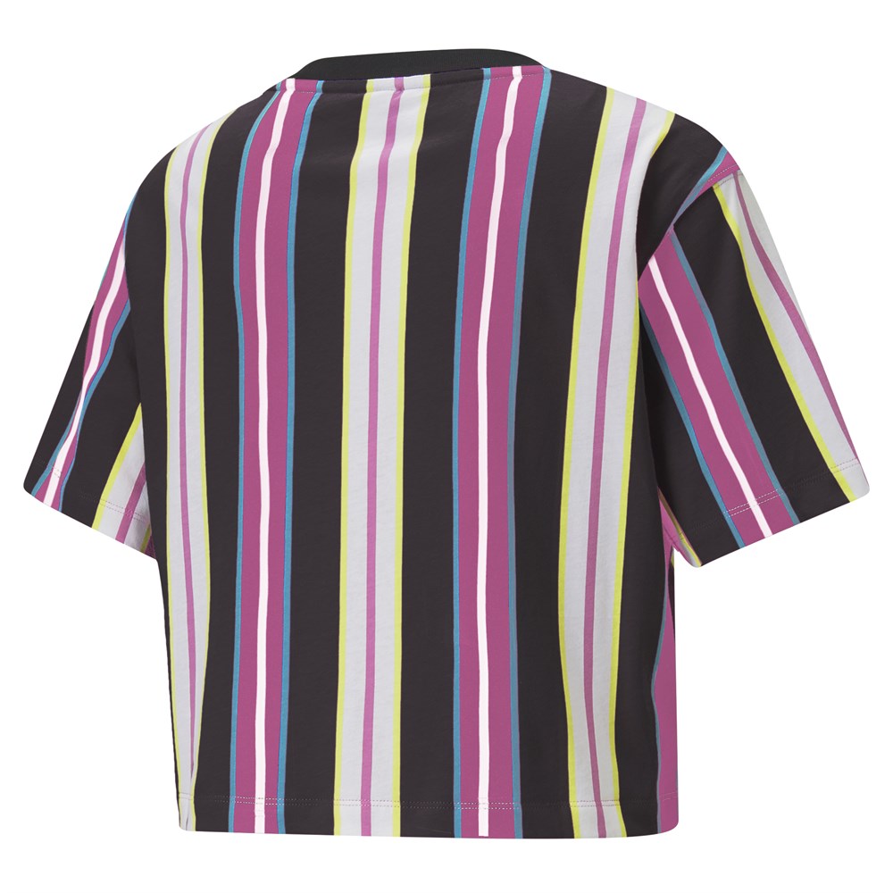 Puma Swxp Relaxed Aop Tee Kadın Pembe Günlük T-shirt - 533565-15
