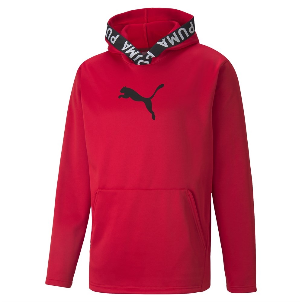 Puma TRAIN PWR FLEECE HOODIE Erkek Kırmızı Sweatshirt - 52089311