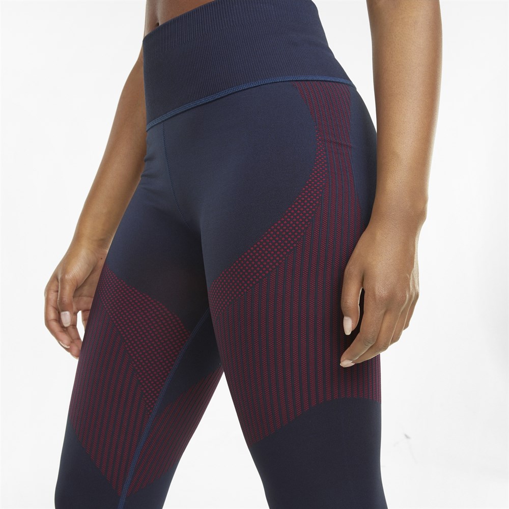 Puma Train Seamless High Waist 7 8 Tight Kadın Lacivert Tayt - 52105266