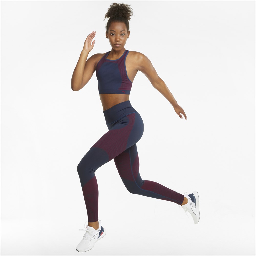 Puma Train Seamless High Waist 7 8 Tight Kadın Lacivert Tayt - 52105266