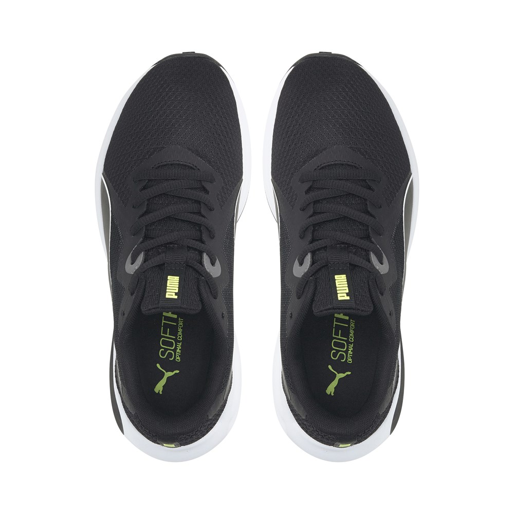 Puma Twitch Runner Jr Çocuk Siyah Günlük Spor Ayakkabı - 384537-01