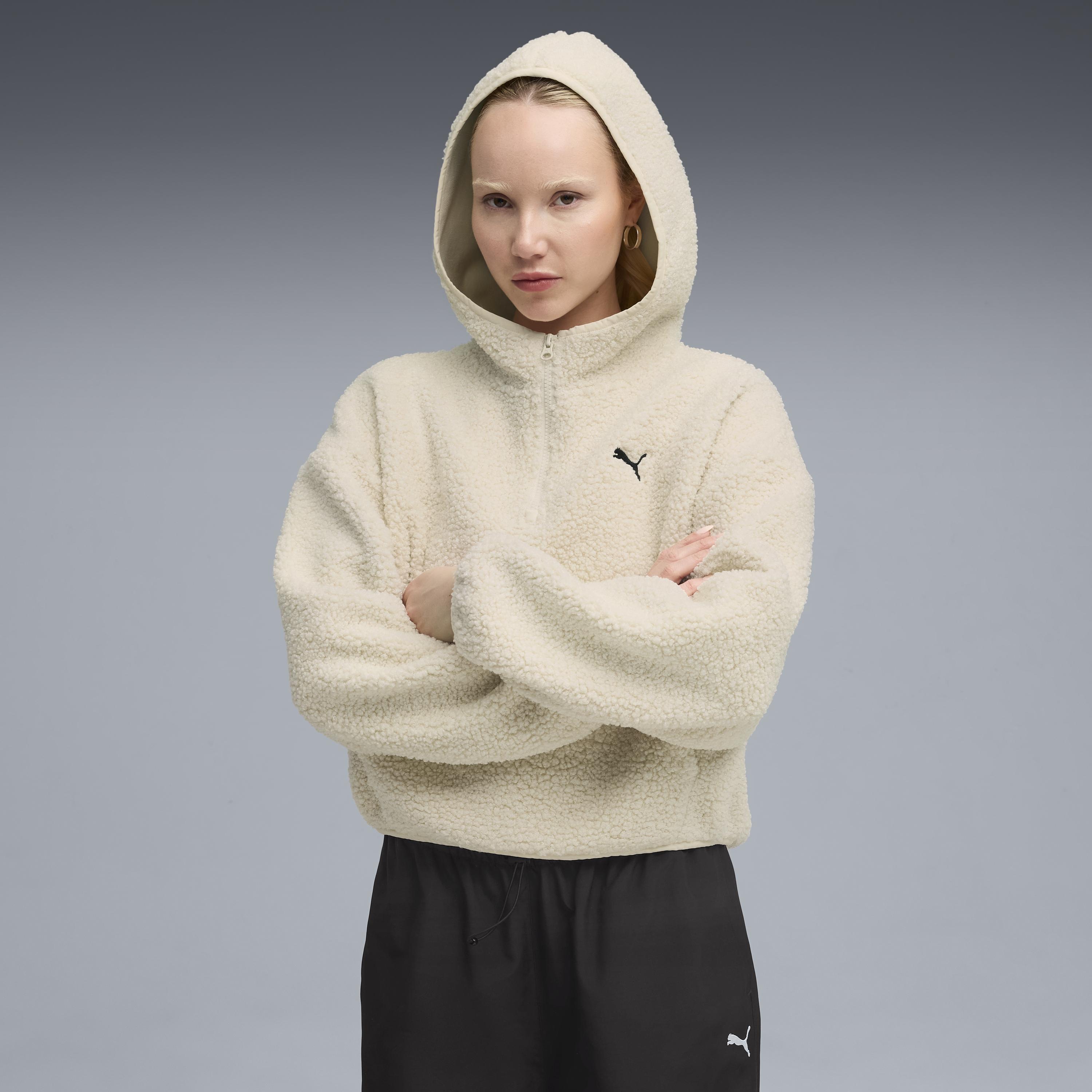 Puma Wardrobe Ess Polar Fl Hoodie Kadın Yetişkin Sweatshirt