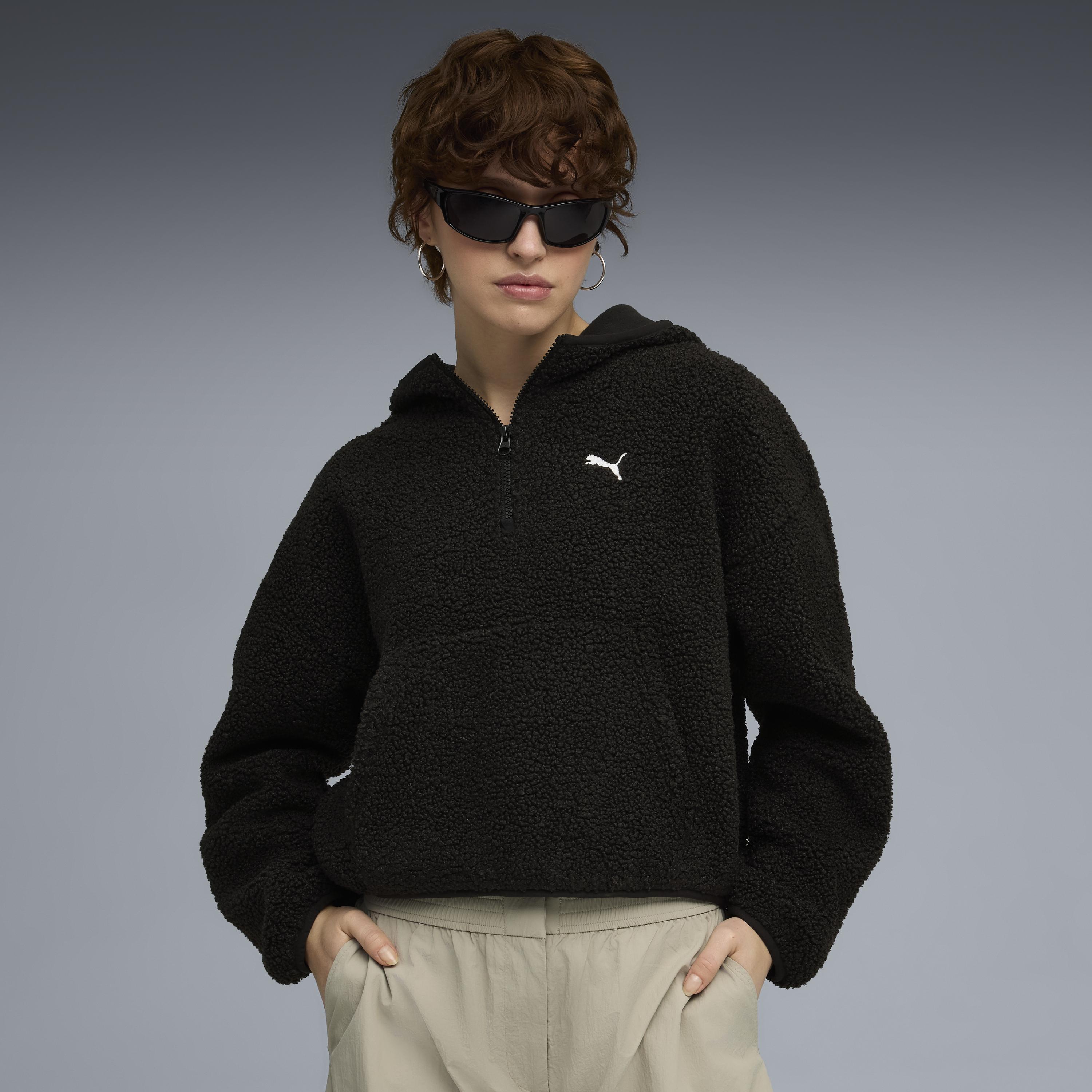Puma Wardrobe Ess Polar Fl Hoodie Kadın Yetişkin Sweatshirt