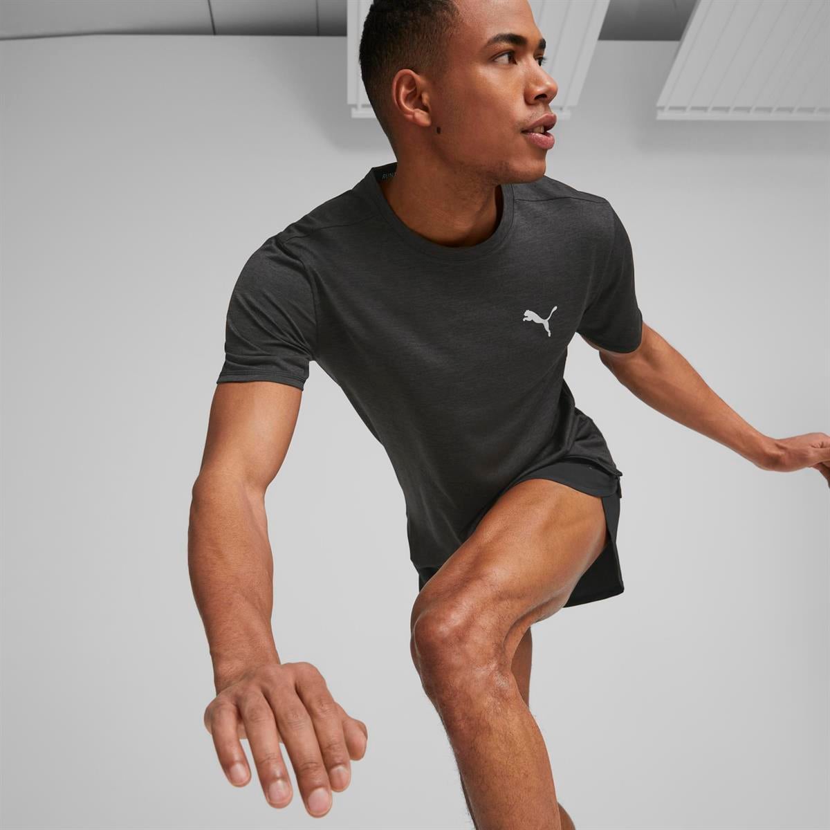 Run FavorIte Heather Ss Tee M Erkek T-shirt