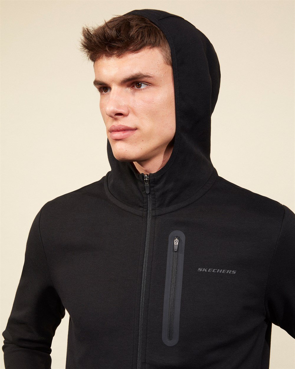 Skechers 2X I-Lock M Printed Zip Detailed Fz  Hoodie Erkek Sweatshirts - S202095-001