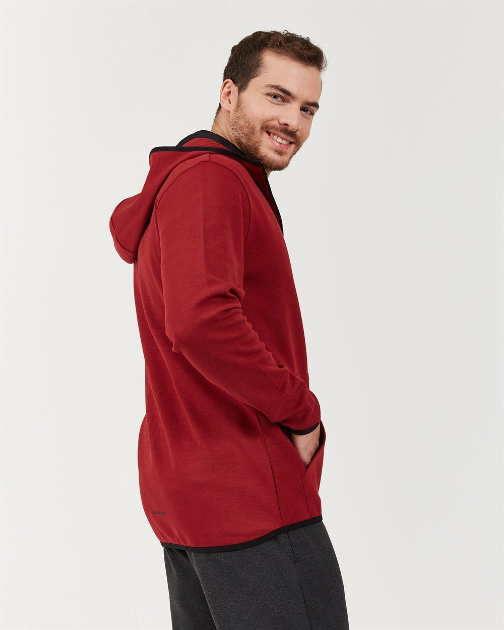Skechers 2X I-Lock M Printed Zip Detailed Fz  Hoodie Erkek Sweatshirts - S202095-800