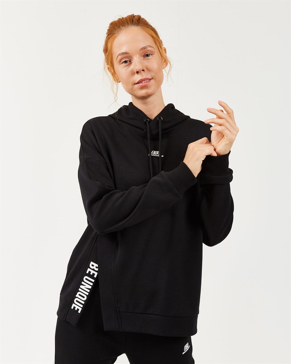 Skechers 2X I-Lock W Print Detailed Hoodie Kadın Sweatshirts - S202051-001