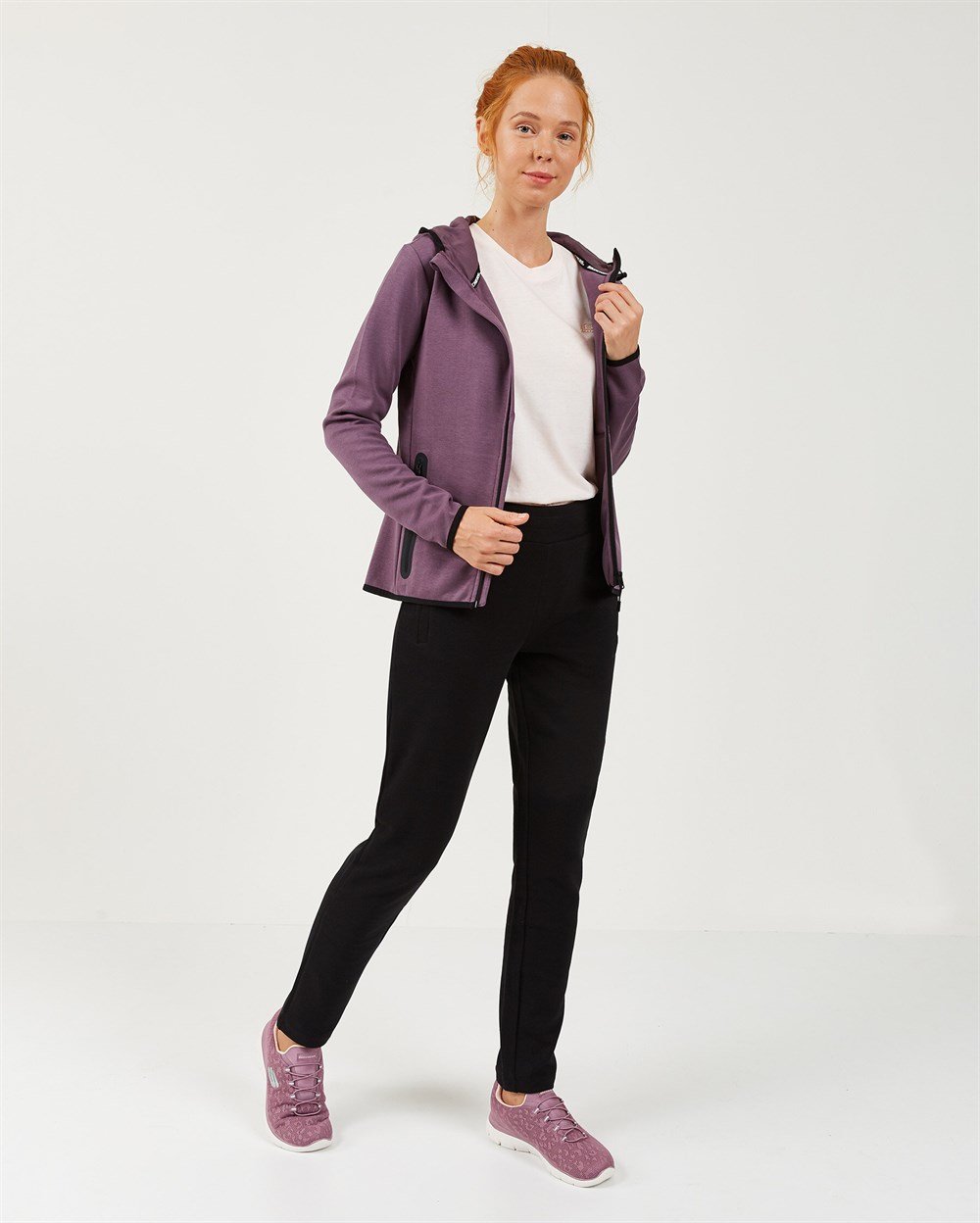 Skechers 2X I-Lock W Print Detailed Hoodie Kadın Sweatshirts - S202061-499