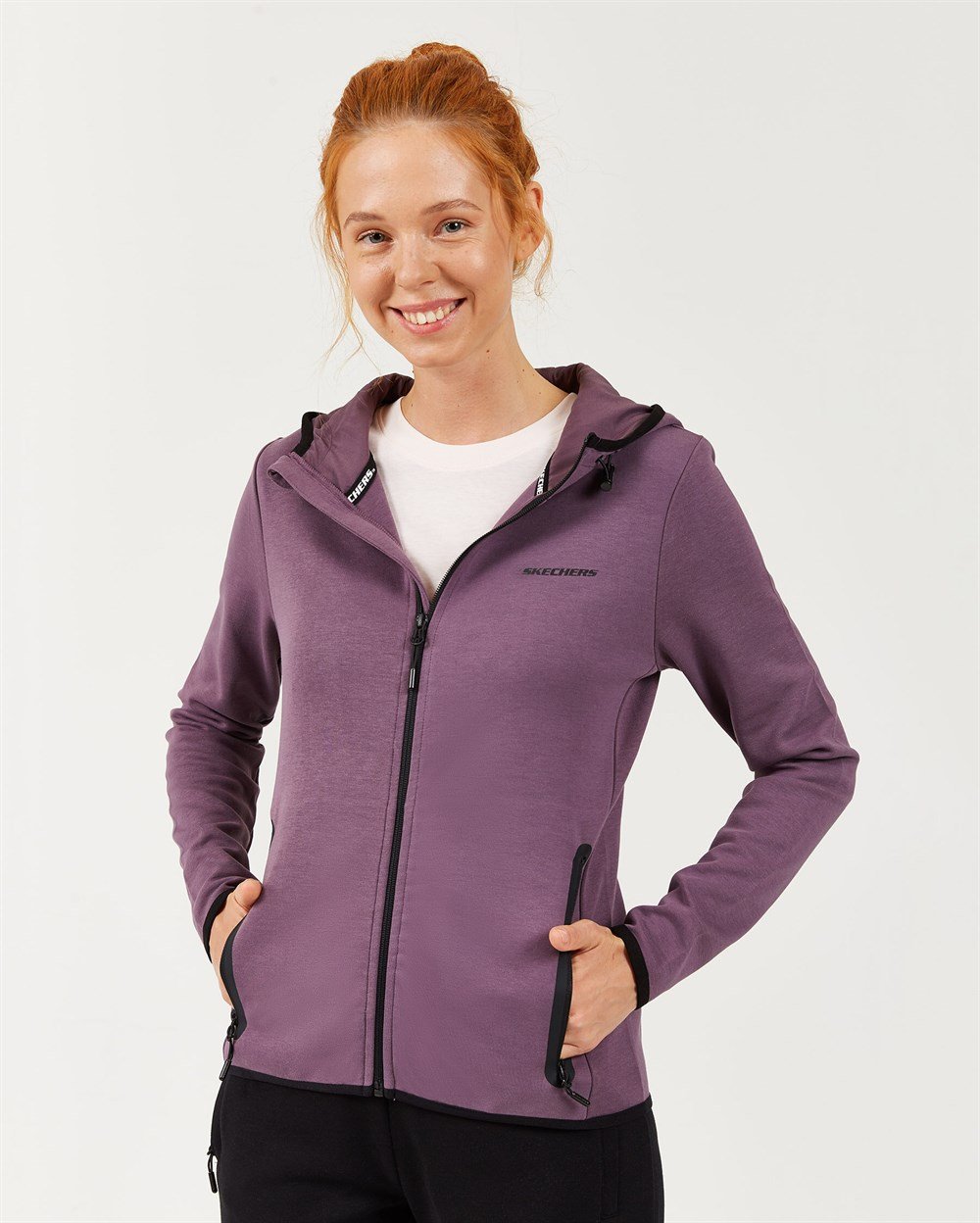 Skechers 2X I-Lock W Print Detailed Hoodie Kadın Sweatshirts - S202061-499