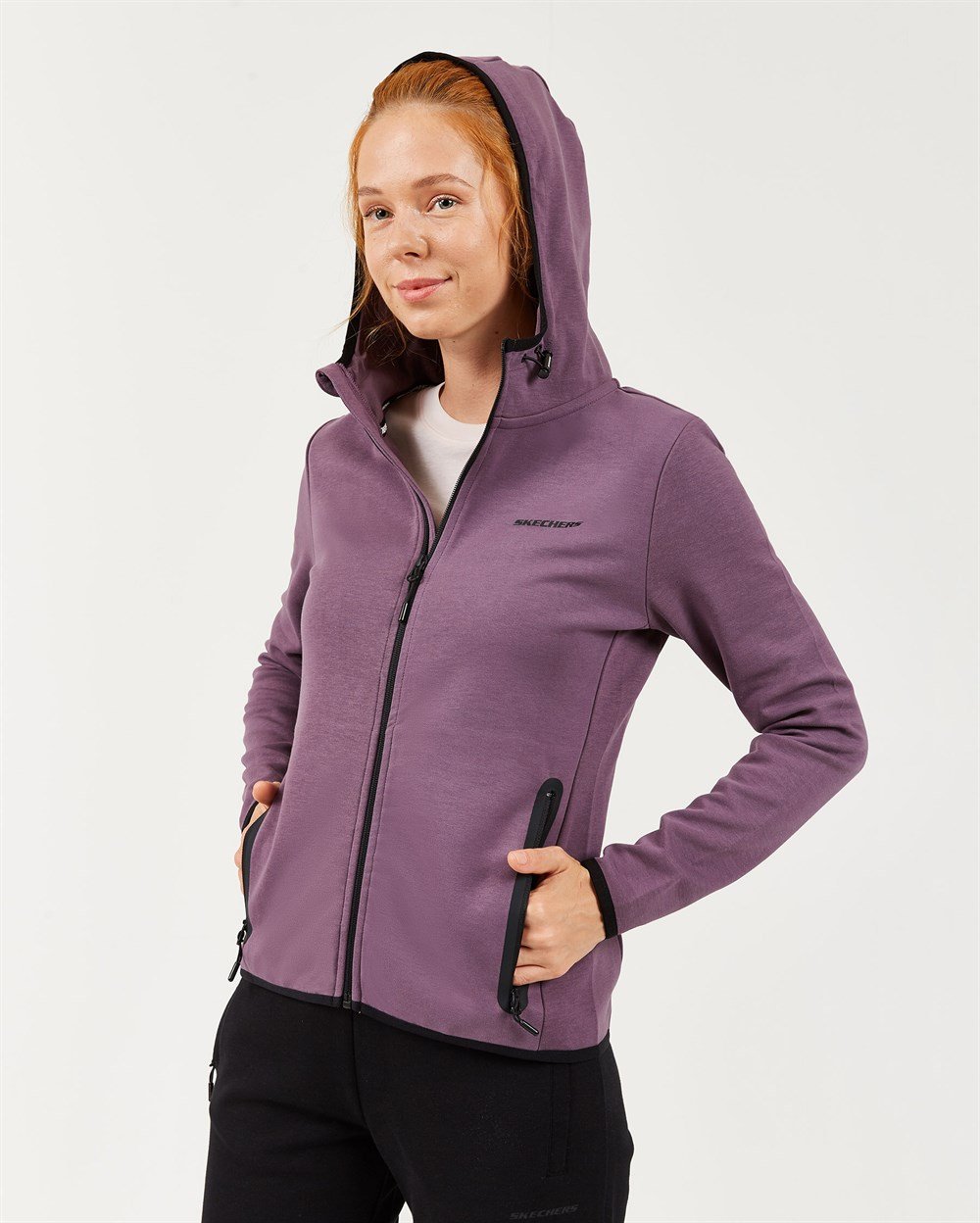 Skechers 2X I-Lock W Print Detailed Hoodie Kadın Sweatshirts - S202061-499
