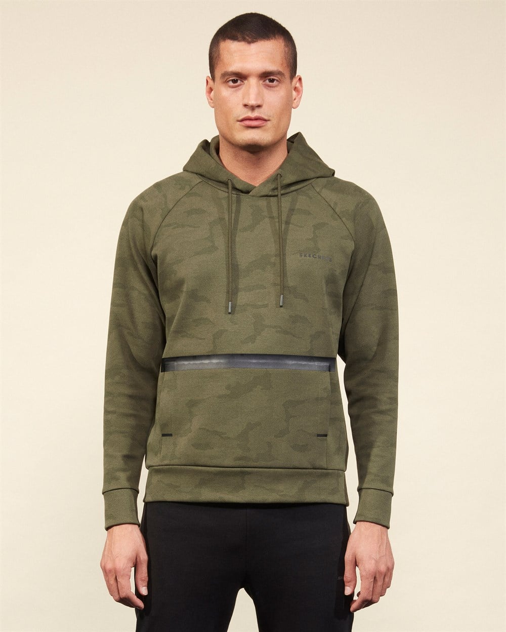 Skechers 2Xı-Lock M Hoodie Sweatshirt Erkek Yeşil Sweatshirt - S211559-310