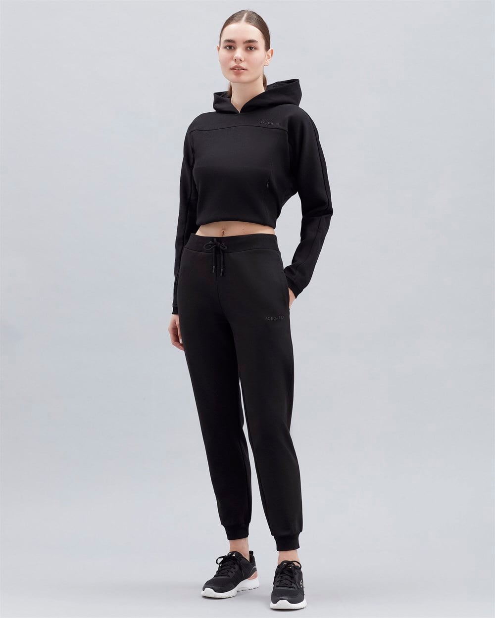 Skechers 2XI-Lock W Jogger Sweatpant Kadın Siyah Günlük Eşofman Altı - S221494-001