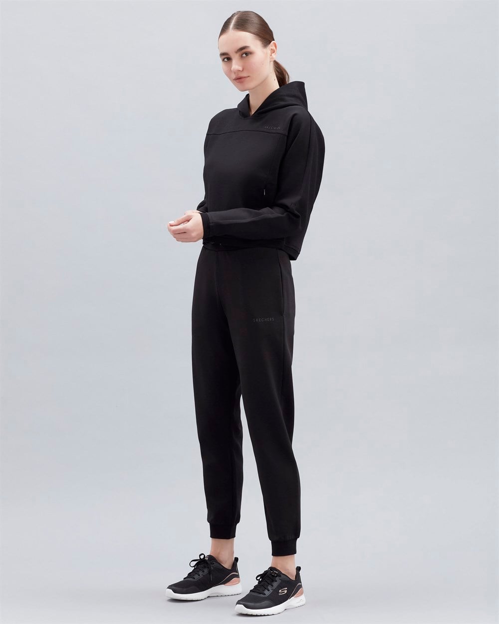 Skechers 2XI-Lock W Jogger Sweatpant Kadın Siyah Günlük Eşofman Altı - S221494-001
