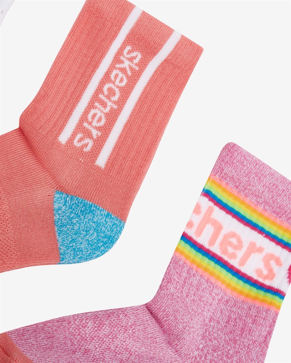 Skechers 3 Pack Crew Cut Half Terry Socks Kız Çocuk Pembe Çorap - S212324-611