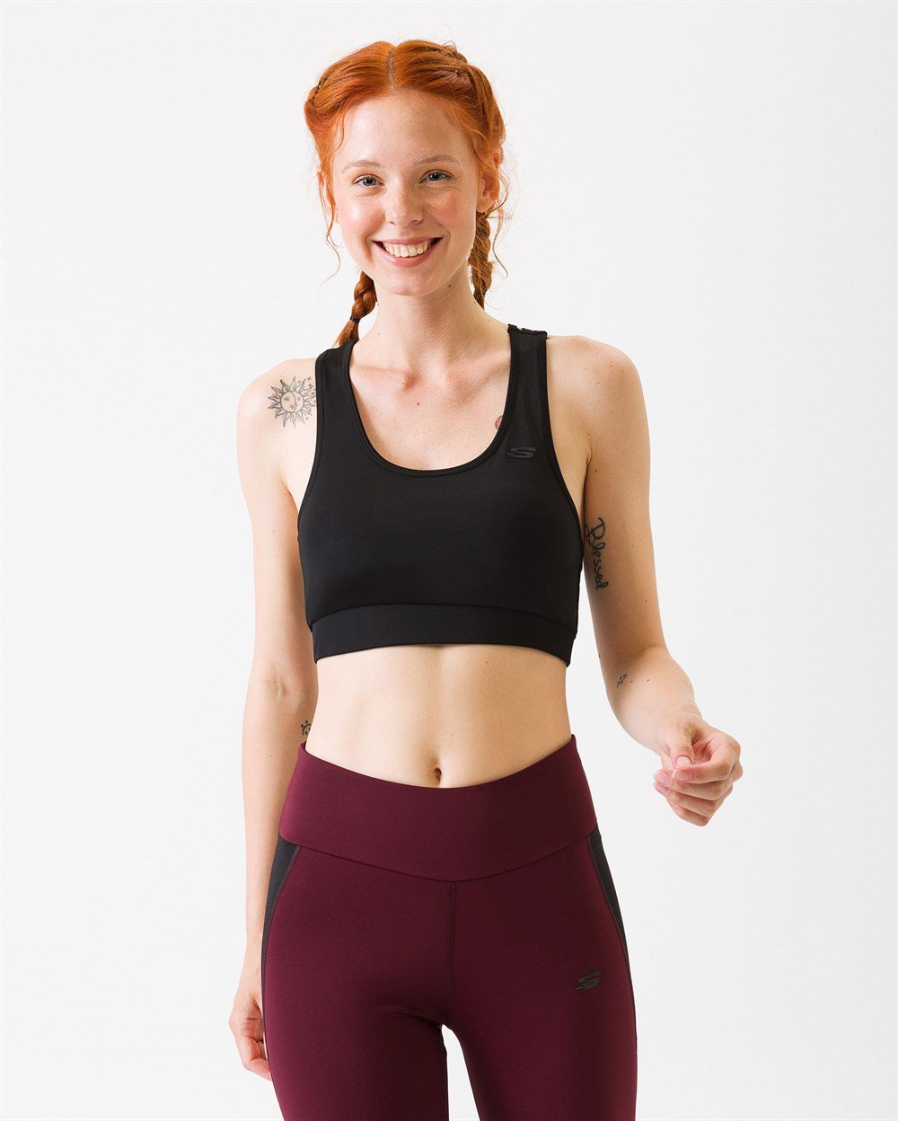 Skechers Bra W Cross Striped Bra Kadın Sporcu Sütyeni - S201075-001