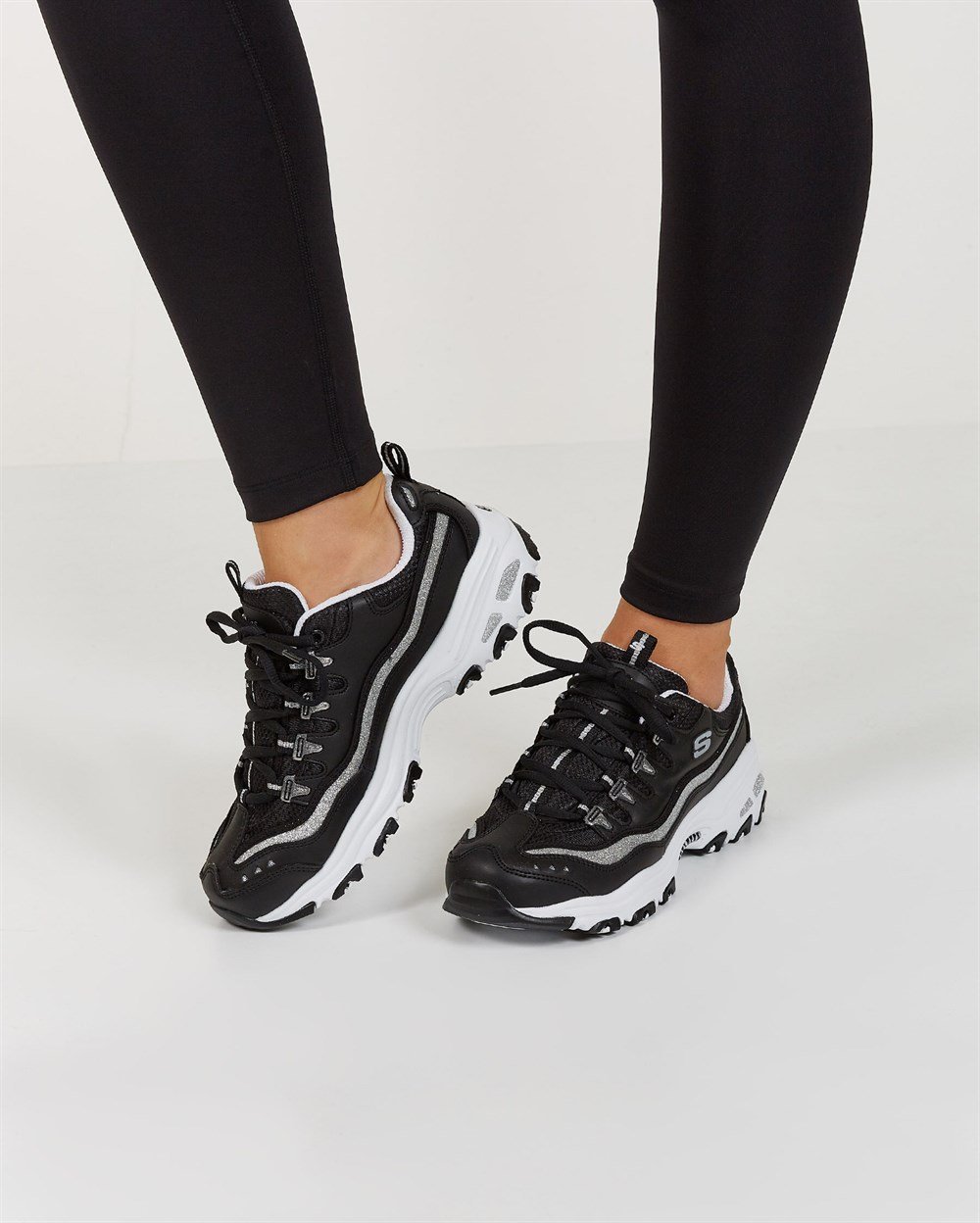 Skechers D'lites Now & Then Kadın Günlük Ayakkabı - 11923 BKSL