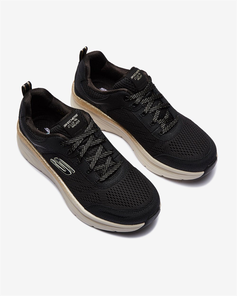 Skechers D'Lux Walker Kadın Siyah Günlük Ayakkabı - 149337 BKGD