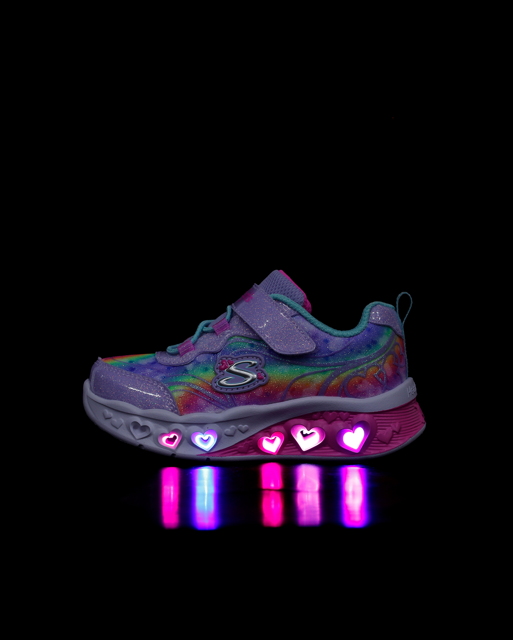 Skechers Flutter Heart Lights - Groovy Swirl Çocuk Sneaker