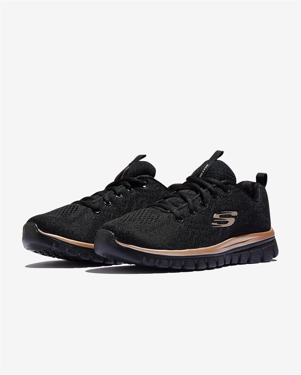 Skechers Graceful Get Connected Kadın Siyah Günlük Ayakkabı - 12615 BKRG