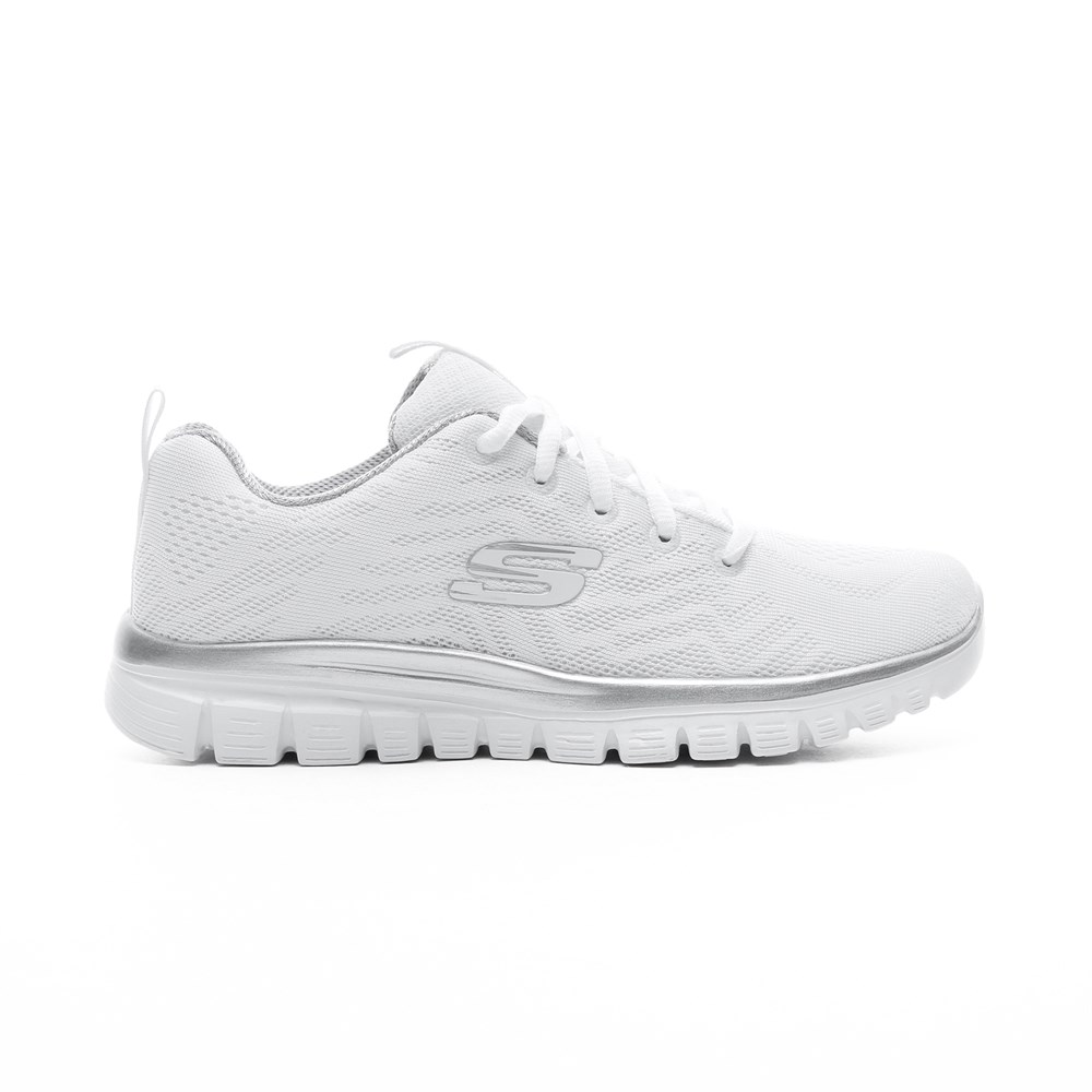 Skechers Graceful Get Connected Kadın Beyaz Günlük Ayakkabı - 12615 WSL