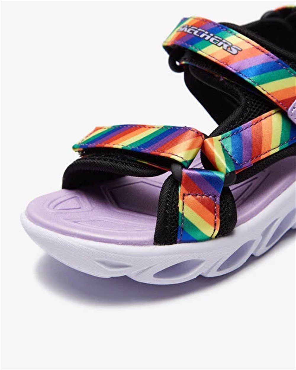 Skechers Hypno-Splash-Rainbow Lights Çocuk Siyah Günlük Sandalet - 20218N BKMT
