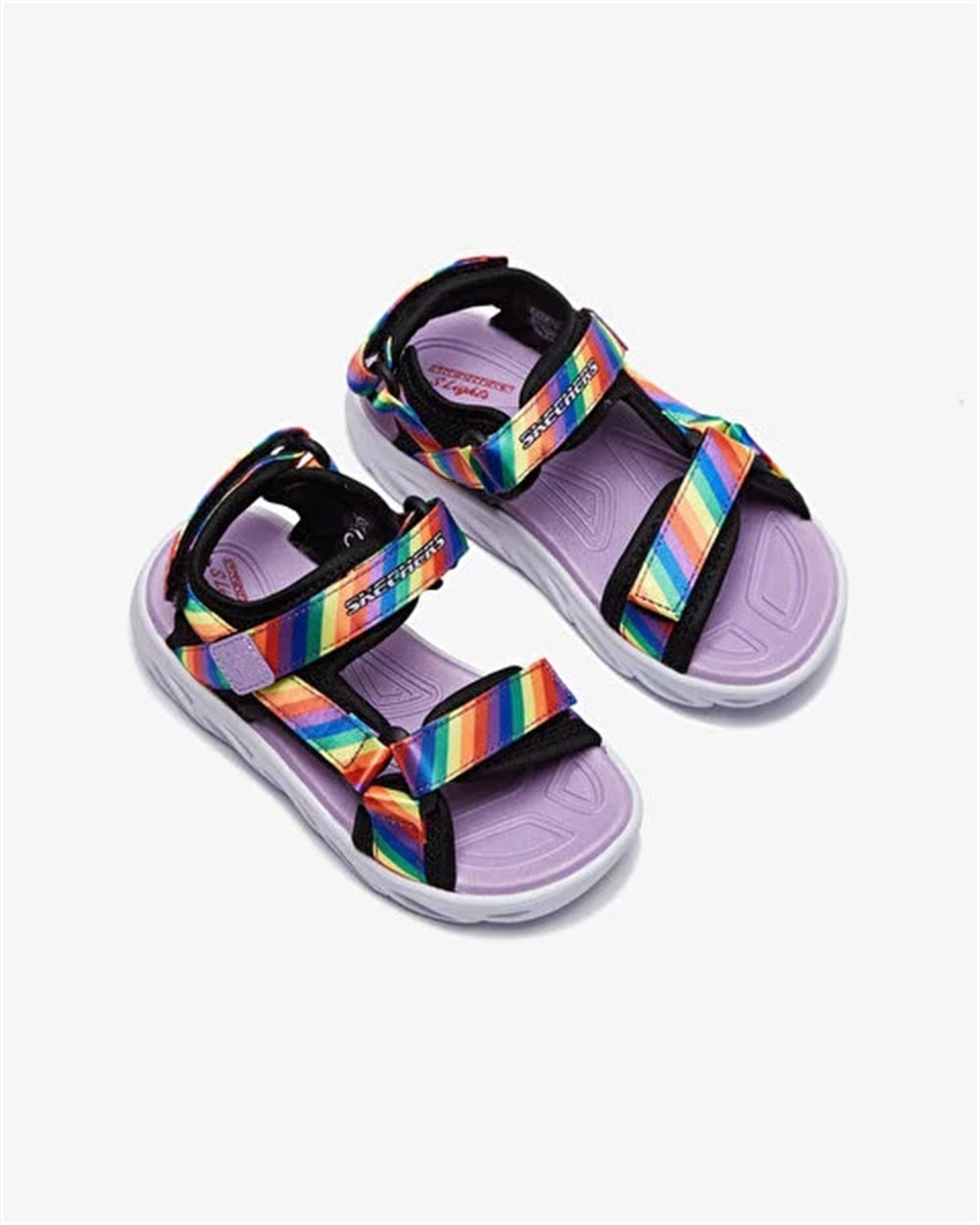 Skechers Hypno-Splash-Rainbow Lights Çocuk Siyah Günlük Sandalet - 20218N BKMT