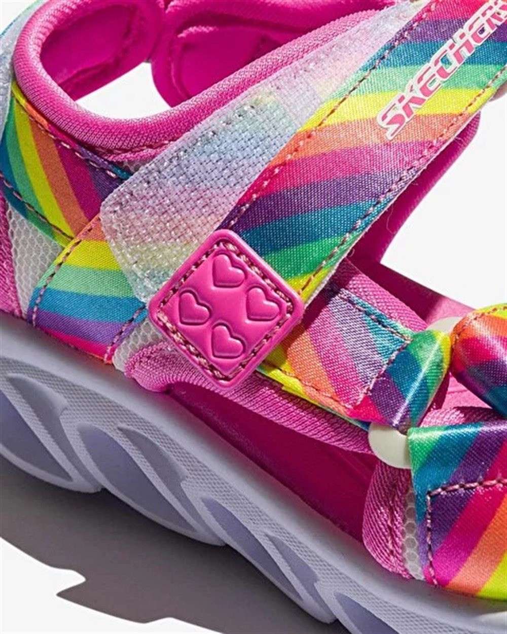 Skechers Hypno-Splash-Rainbow Lights Çocuk Karışık Renkli Günlük Sandalet - 20218N MLT