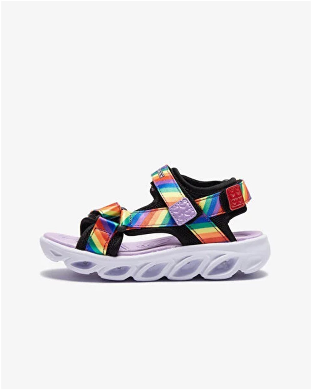 Skechers Hypno-Splash-Rainbow Lights Çocuk Siyah Günlük Sandalet - 20218N BKMT