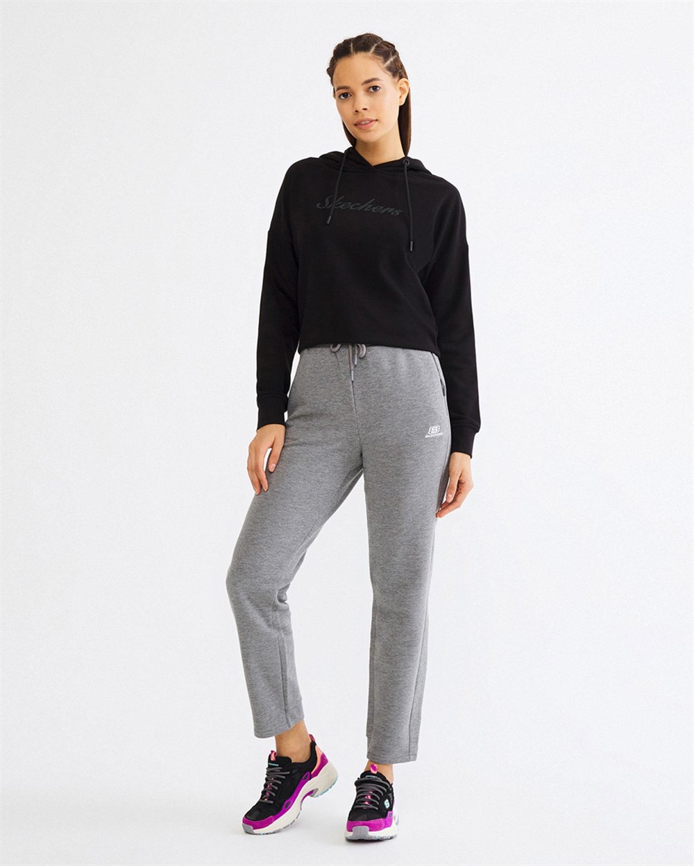 Skechers Lightweight Fleece W Elevated Slim Pant Kadın Eşofman Altı - S201042-036